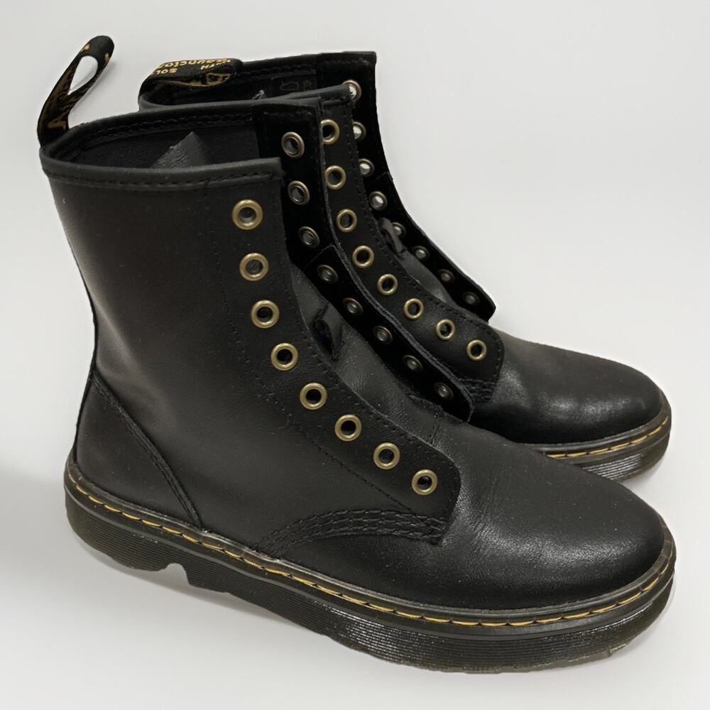 Dr. Martens Zavala Combat Boots Women's Size 7 Needs Laces Worn Once